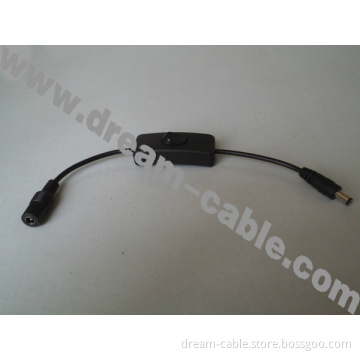 5.5X2.1mm DC Power Plug Male to Female Extension Cable with on/off Switch